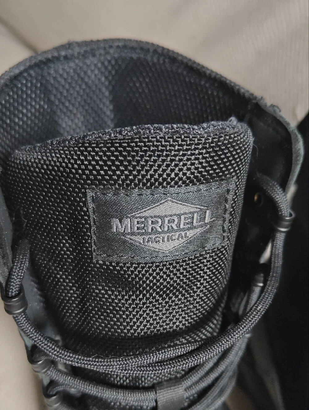 Merrell Men's Moab Black Tactical Lace-Up Boots